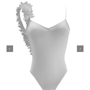 La Reveche Assuan White one piece bathing suit